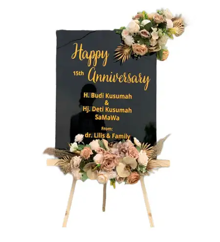 Papan Bunga Akrilik Pulaumerbau