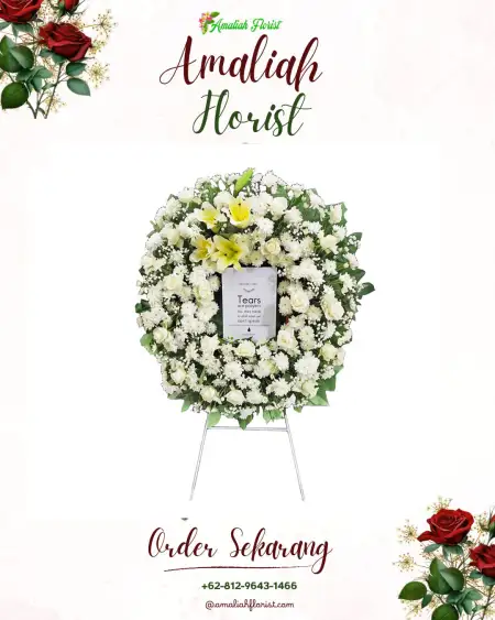 Krans Bunga Duka Pulaumerbau